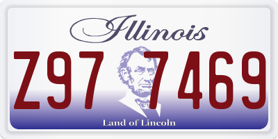 IL license plate Z977469