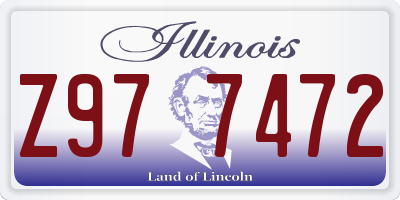 IL license plate Z977472