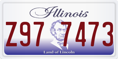 IL license plate Z977473