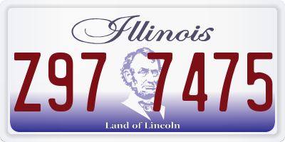 IL license plate Z977475