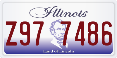 IL license plate Z977486