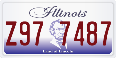IL license plate Z977487