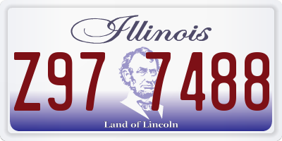 IL license plate Z977488