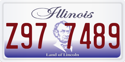 IL license plate Z977489