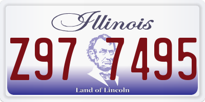 IL license plate Z977495