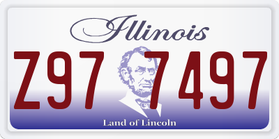 IL license plate Z977497