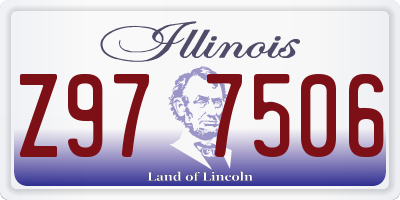 IL license plate Z977506