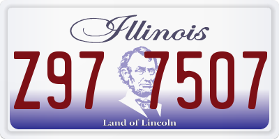 IL license plate Z977507