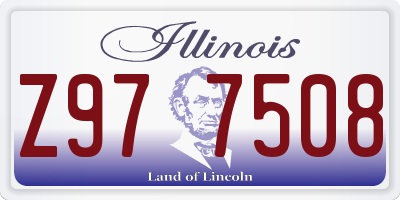 IL license plate Z977508