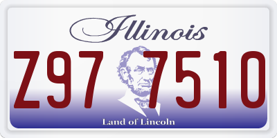 IL license plate Z977510
