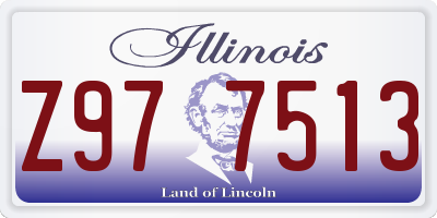 IL license plate Z977513