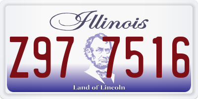 IL license plate Z977516