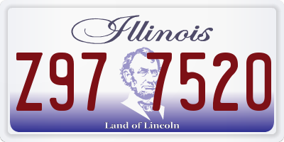 IL license plate Z977520