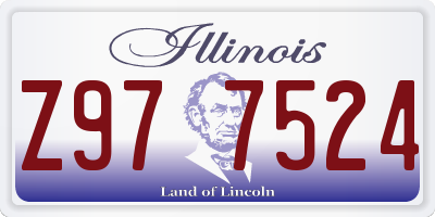 IL license plate Z977524