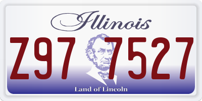 IL license plate Z977527