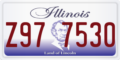IL license plate Z977530