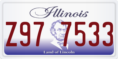 IL license plate Z977533
