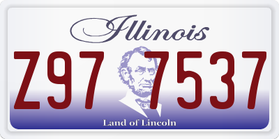 IL license plate Z977537