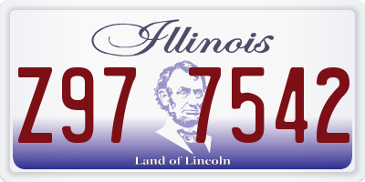 IL license plate Z977542
