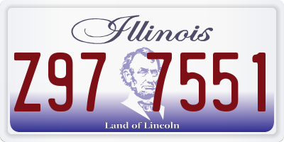 IL license plate Z977551