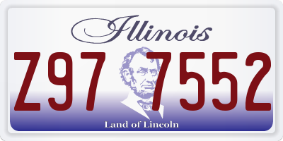 IL license plate Z977552