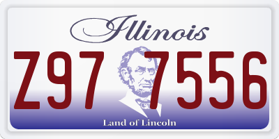 IL license plate Z977556
