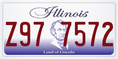 IL license plate Z977572