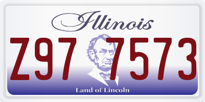 IL license plate Z977573