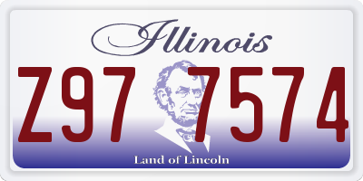 IL license plate Z977574