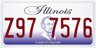 IL license plate Z977576