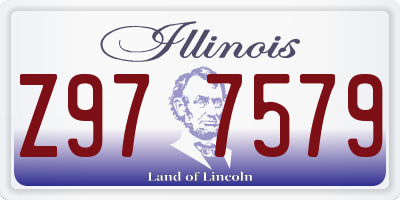 IL license plate Z977579