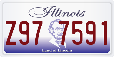 IL license plate Z977591