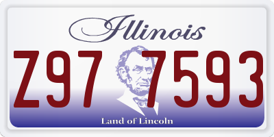 IL license plate Z977593
