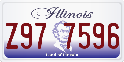 IL license plate Z977596