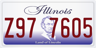 IL license plate Z977605