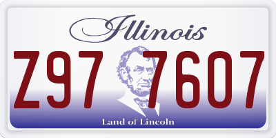 IL license plate Z977607