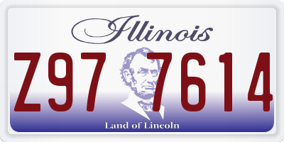 IL license plate Z977614