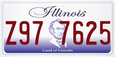 IL license plate Z977625