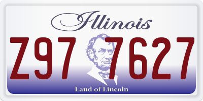 IL license plate Z977627