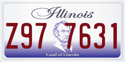 IL license plate Z977631