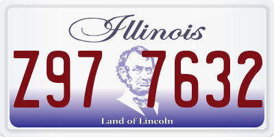 IL license plate Z977632
