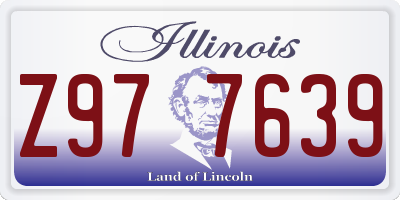 IL license plate Z977639