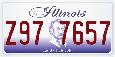 IL license plate Z977657