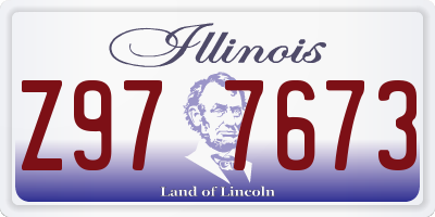 IL license plate Z977673