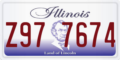 IL license plate Z977674