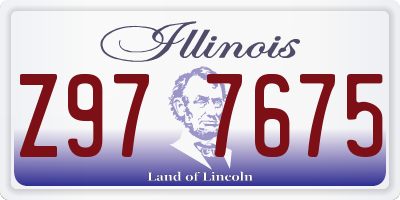 IL license plate Z977675