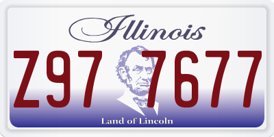IL license plate Z977677
