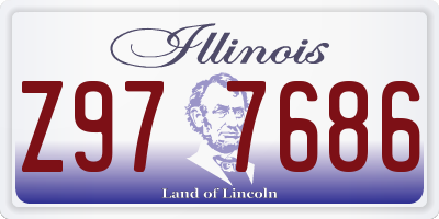 IL license plate Z977686