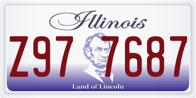 IL license plate Z977687