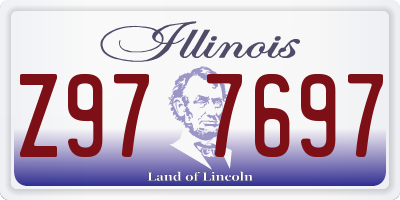 IL license plate Z977697